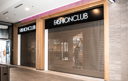 Grilles de magasin micro-perforés - FASHION CLUB - Rive Gauche